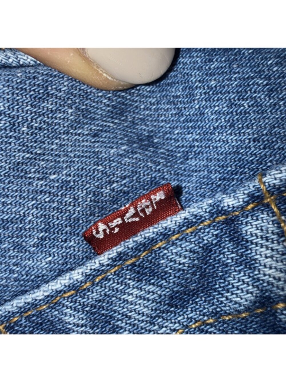 Vintage Levis 501 Jeans Womens 28x32 Blue 90s Made USA Button Fly 6501-0193 P - Picture 10 of 11